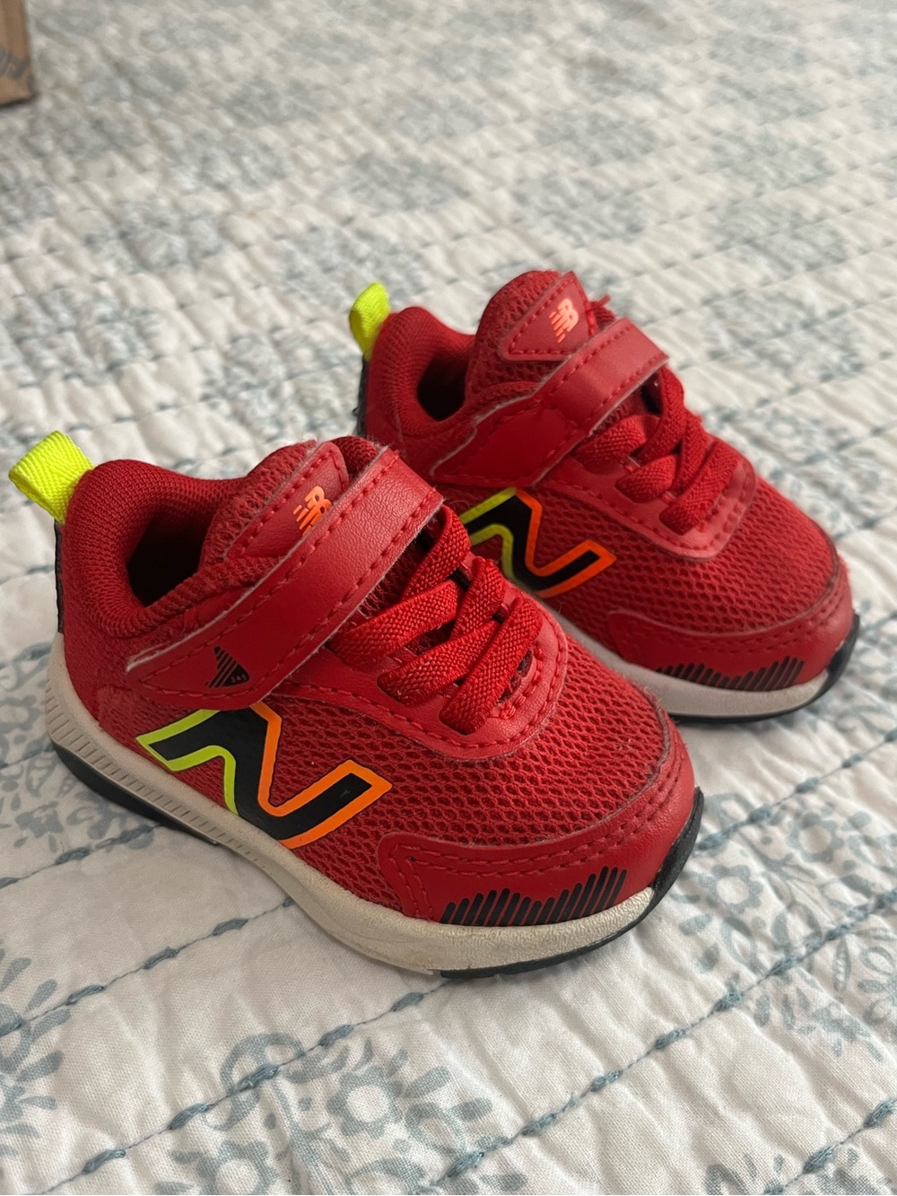 New Balance Kids' Red Athletic Sneakers